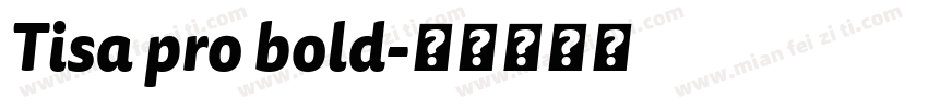Tisa pro bold字体转换